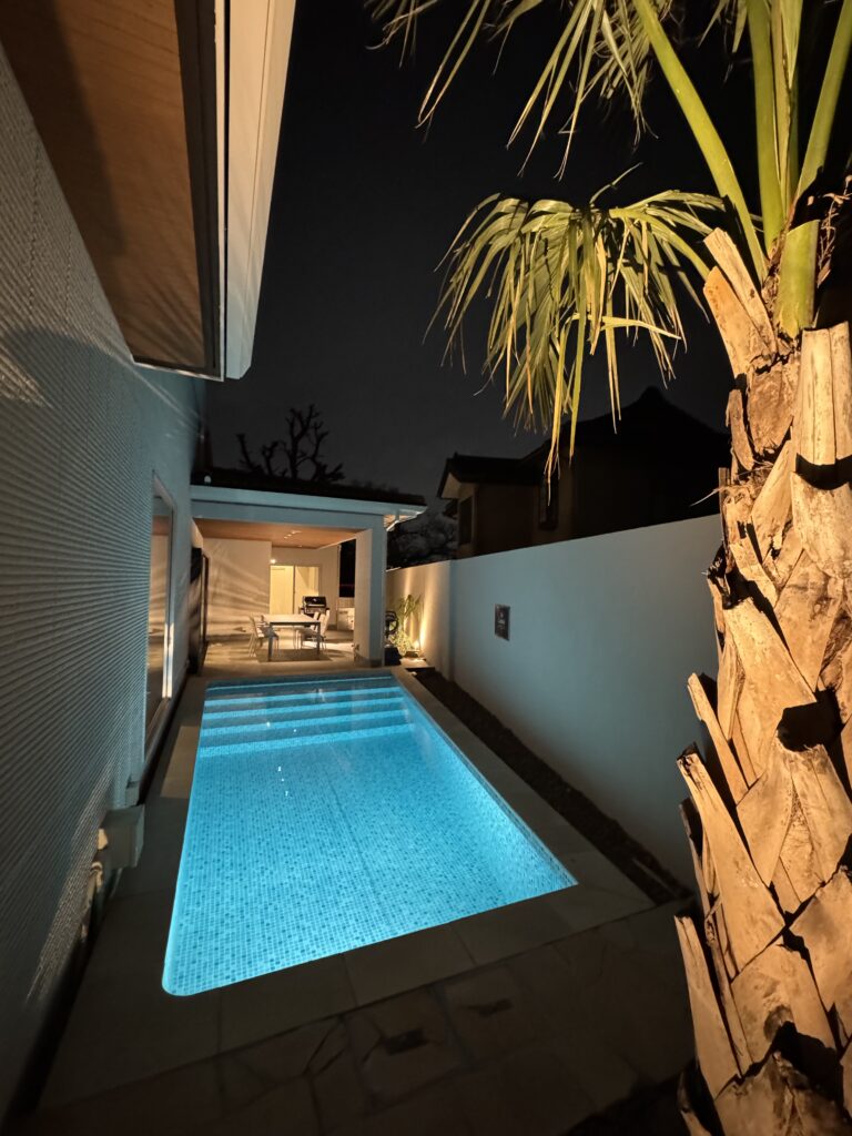 横浜市にある自宅プール